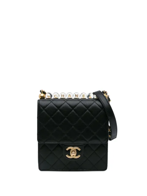 CHANEL Pre-Owned bolsa crossbody Small Lambskin Chic Pearls Flap 2020