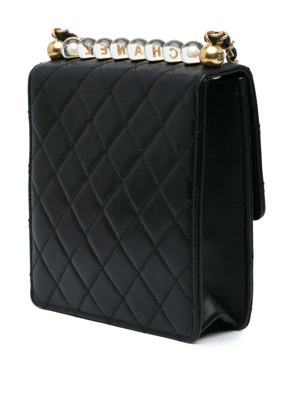 CHANEL Pre-Owned 2020 Small Lambskin Chic Pearls Flap crossbody bag | Pre-Owned | Image 2