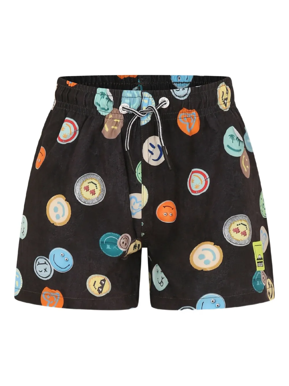 Molo graphic-print swim shorts Zwart