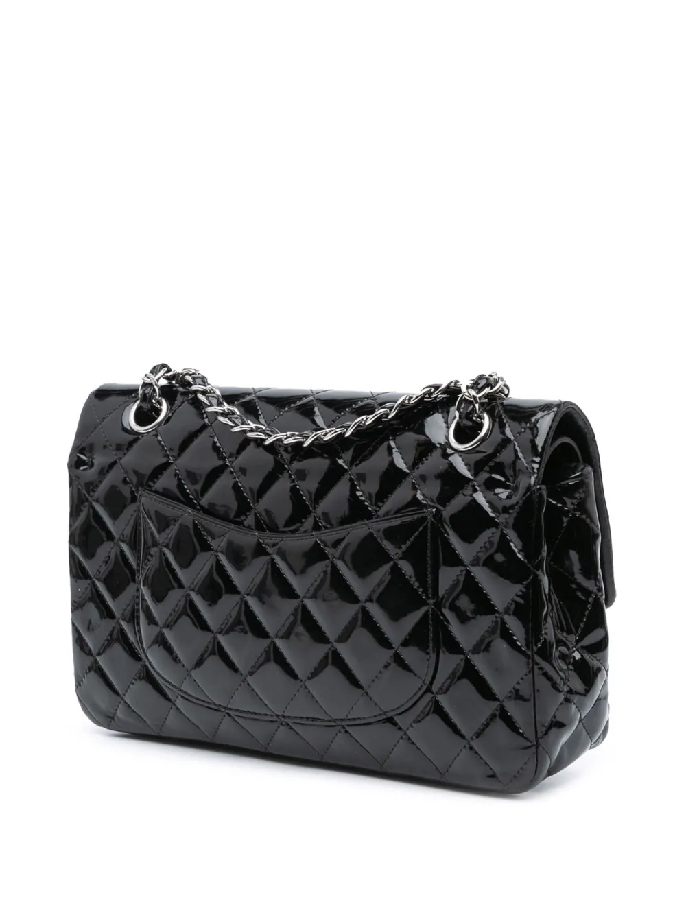 CHANEL Pre-Owned شنطة كتف 'كلاسيك باتينت دابل فلاب' متوسطة 2011 | كلاسيكيات | Image 2