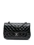 CHANEL Pre-Owned 2011 Medium Classic Patent Double Flap shoulder bag - Black