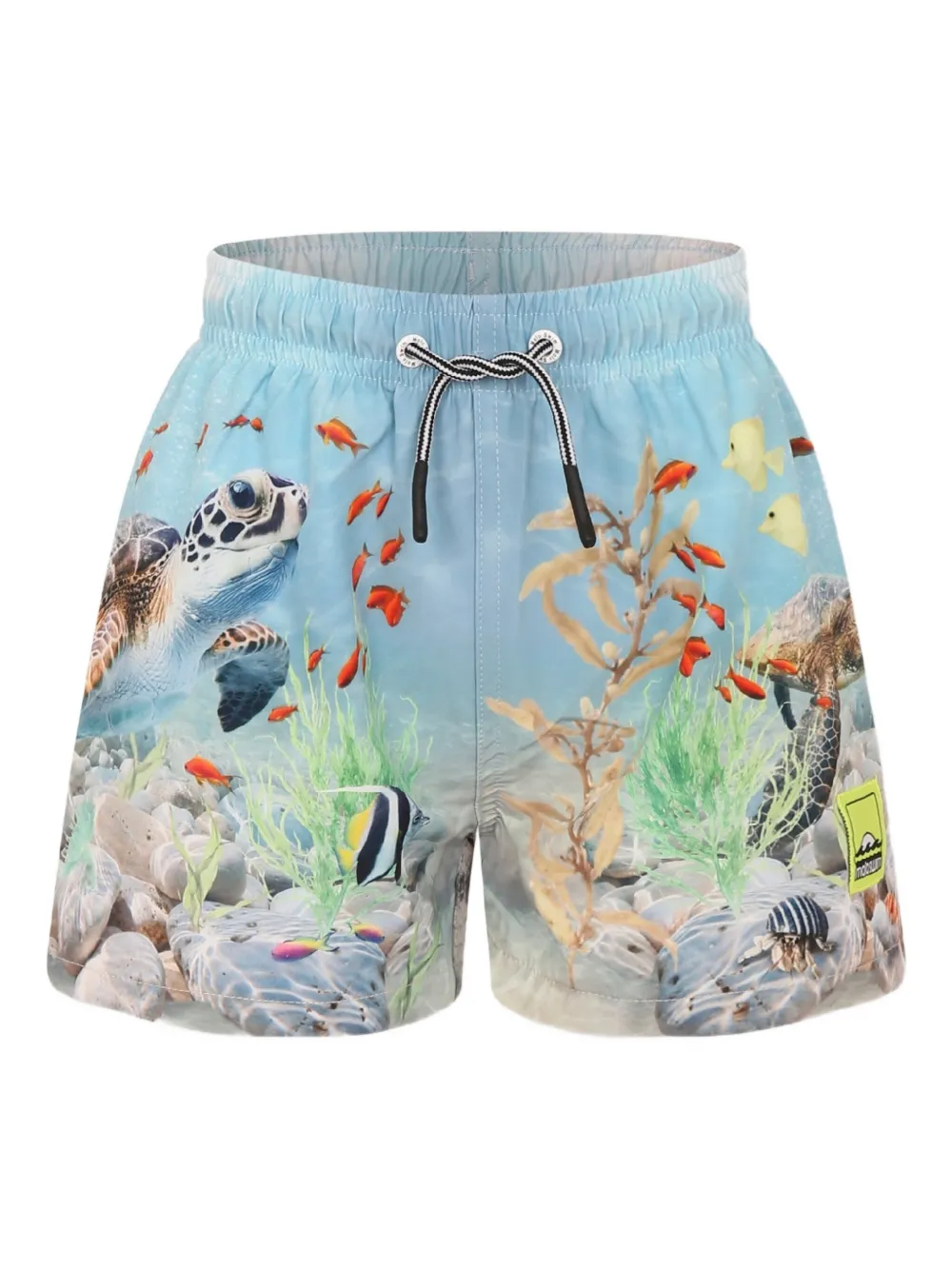 Molo graphic-print swim shorts Blauw