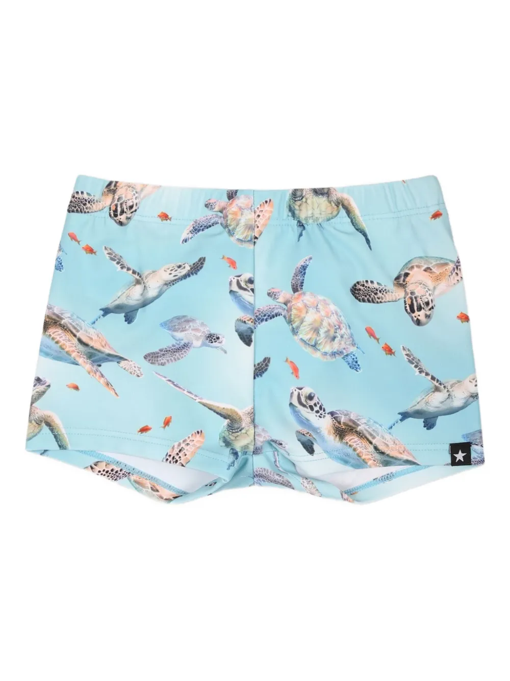 Molo graphic-print swim shorts Blauw