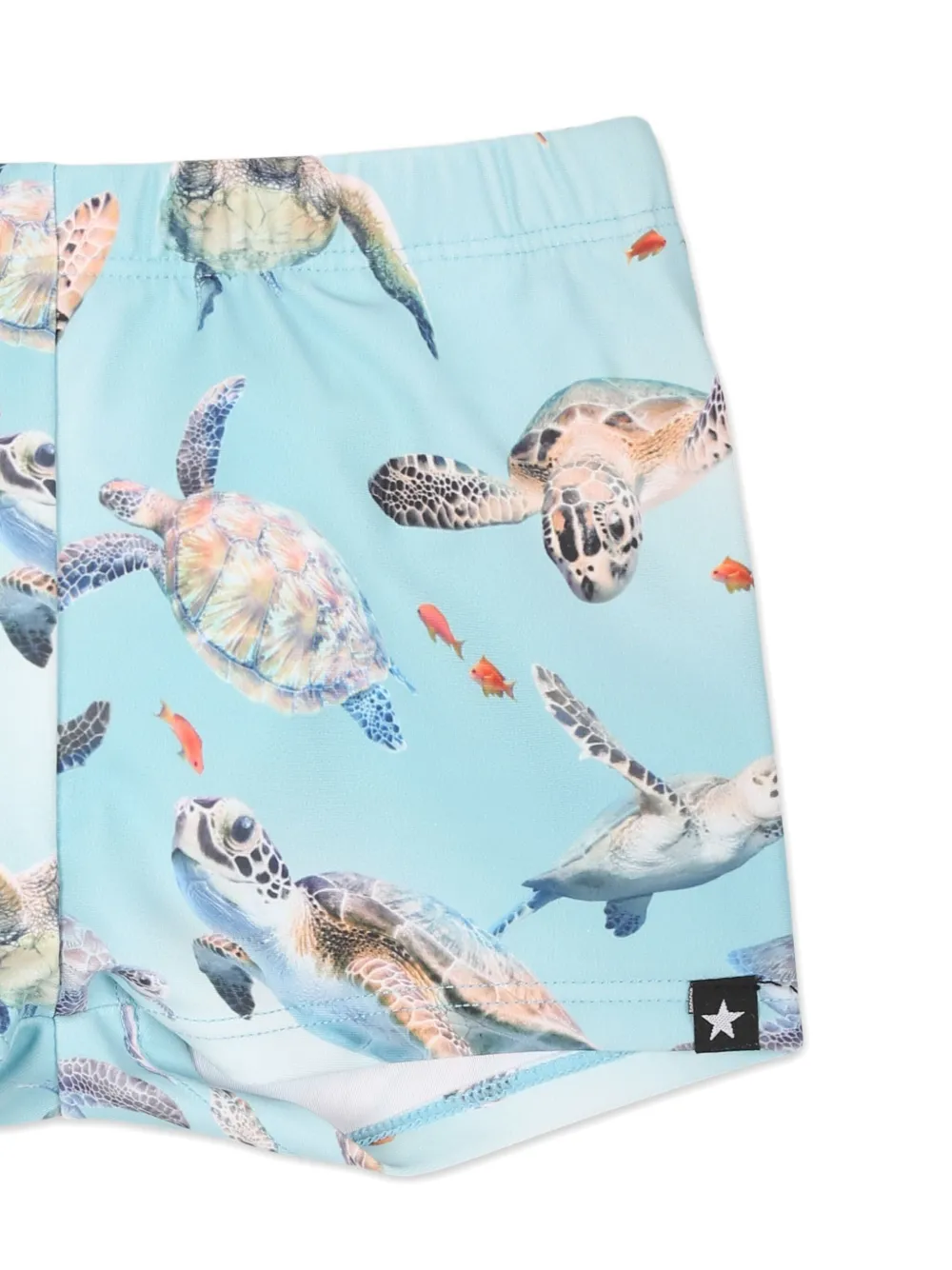 Molo graphic-print swim shorts Blauw