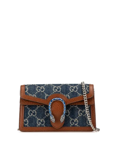 Gucci Pre-Owned bolsa crossbody Super Mini GG Denim Dionysus 2016-presente