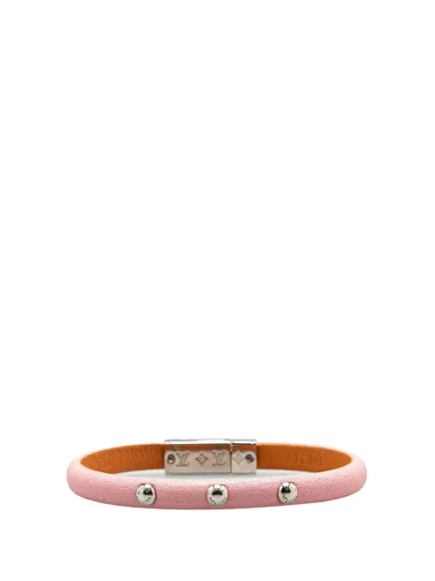 Louis Vuitton Pre-Owned 2018 Leather LV Confidential Bracelet costume bracelet