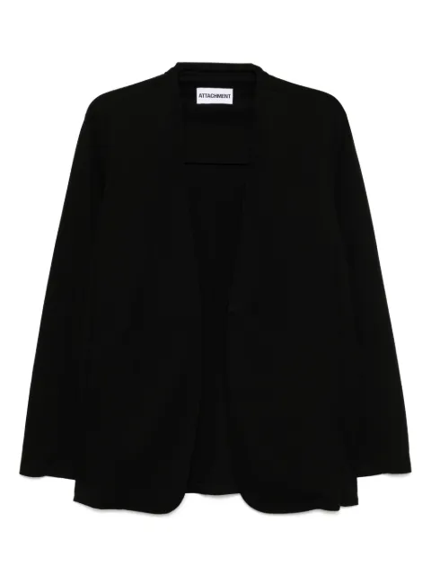 Attachment cotton double-face collarless jacket