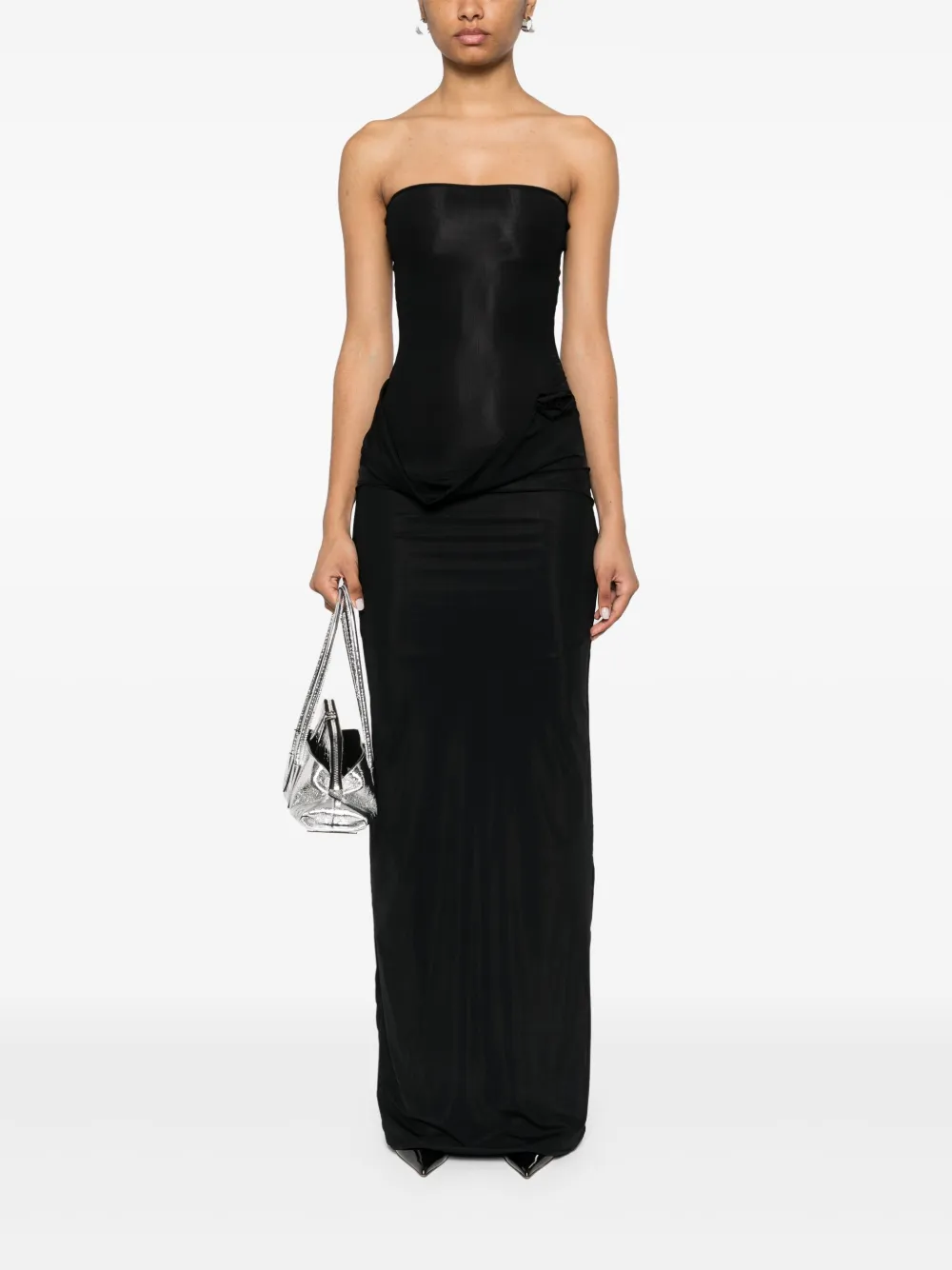 maygelcoronel Maygel Coronel Campano maxi-jurk - Zwart