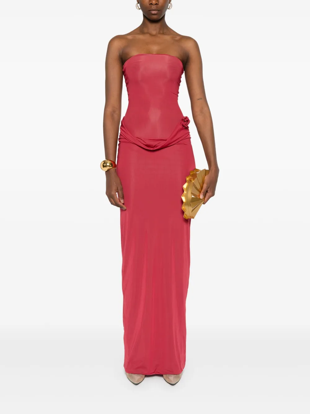 maygelcoronel Maygel Coronel Campano maxi-jurk - Rood