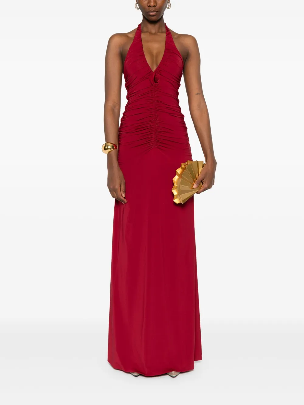 maygelcoronel Maygel Coronel Román maxi-jurk - Rood