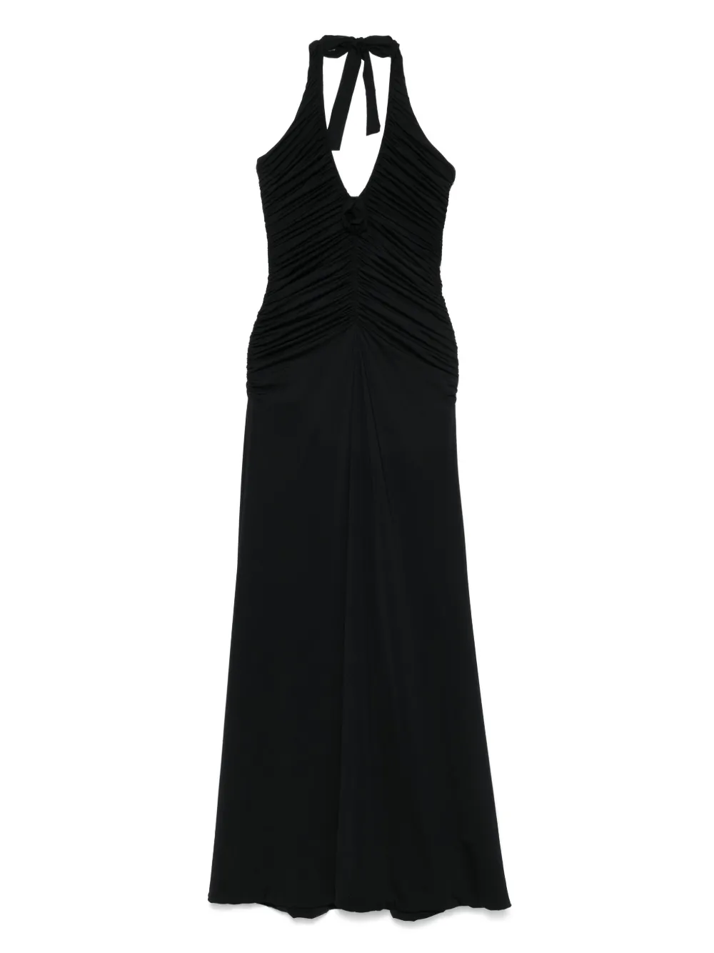 Shop Maygel Coronel Román Maxi Dress In 黑色