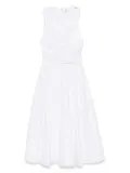 Elisabetta Franchi draped midi dress - White