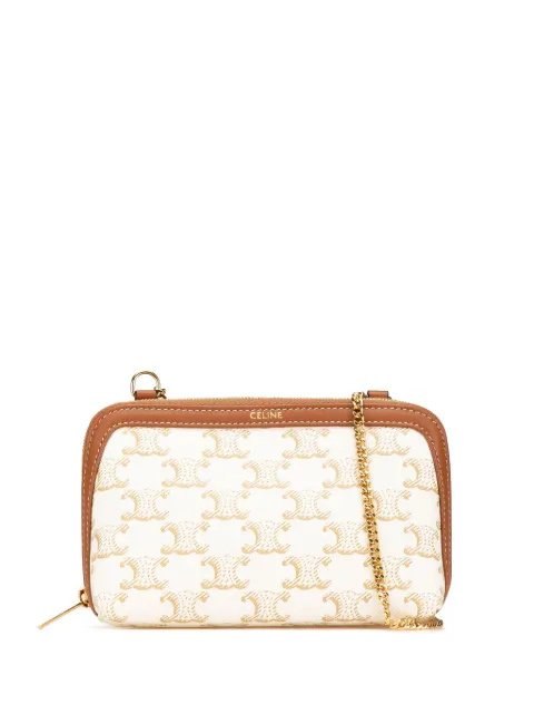 Céline Pre-Owned 2023 Coated Canvas Triomphe Clutch On Chain crossbody bag B0O4VQOC73P2H8NY - 0
