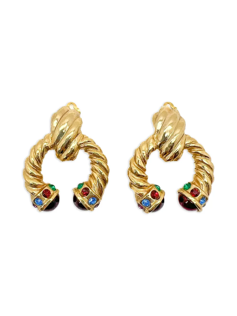 1980s Cabochon earrings