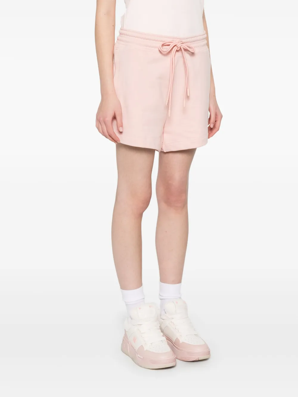Shop Adidas By Stella Mccartney Logo-print Shorts In Pink