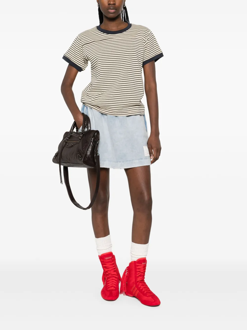 Maison MIHARA YASUHIRO bleached skorts | Short Shorts | Image 2