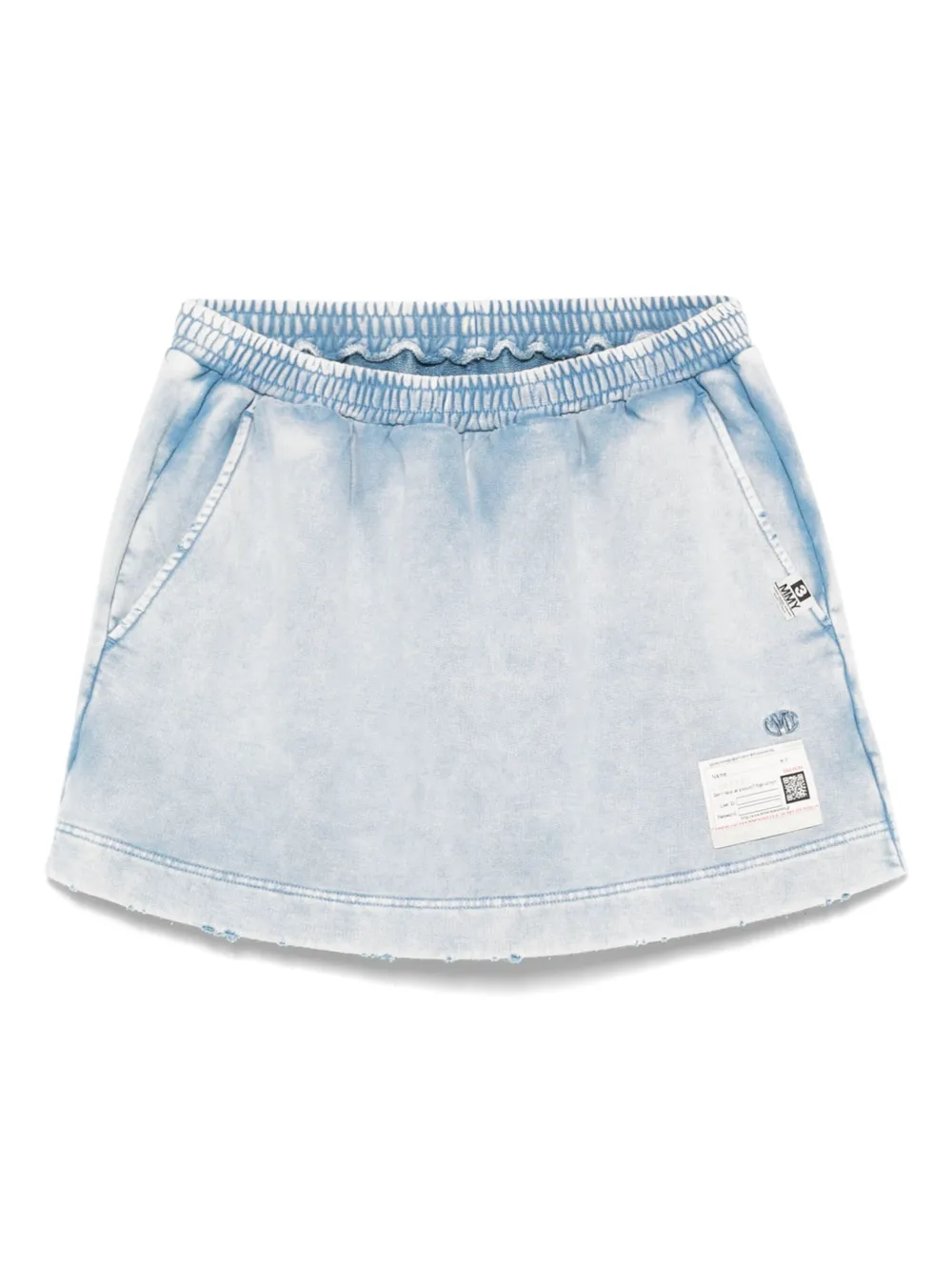Maison MIHARA YASUHIRO Gebleekte skorts Blauw