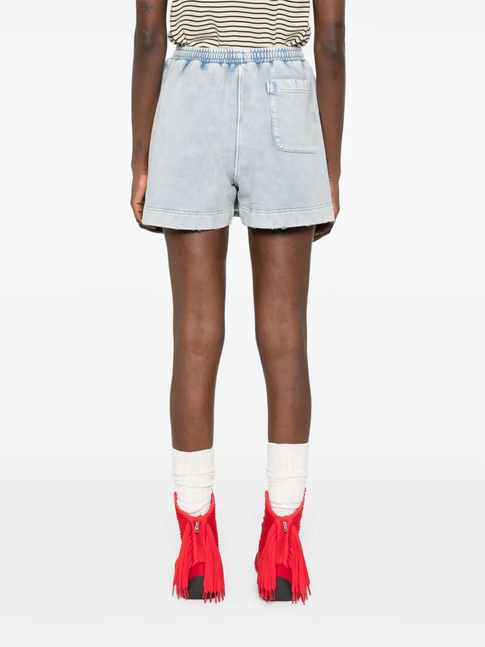 Maison MIHARA YASUHIRO Gebleekte skorts Blauw