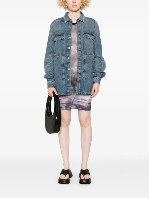 Rick Owens DRKSHDW デニムシャツ | ブルー | FARFETCH JP