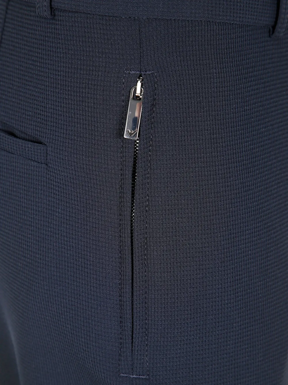 Emporio Armani Stretch broek met toelopende pijpen Blauw