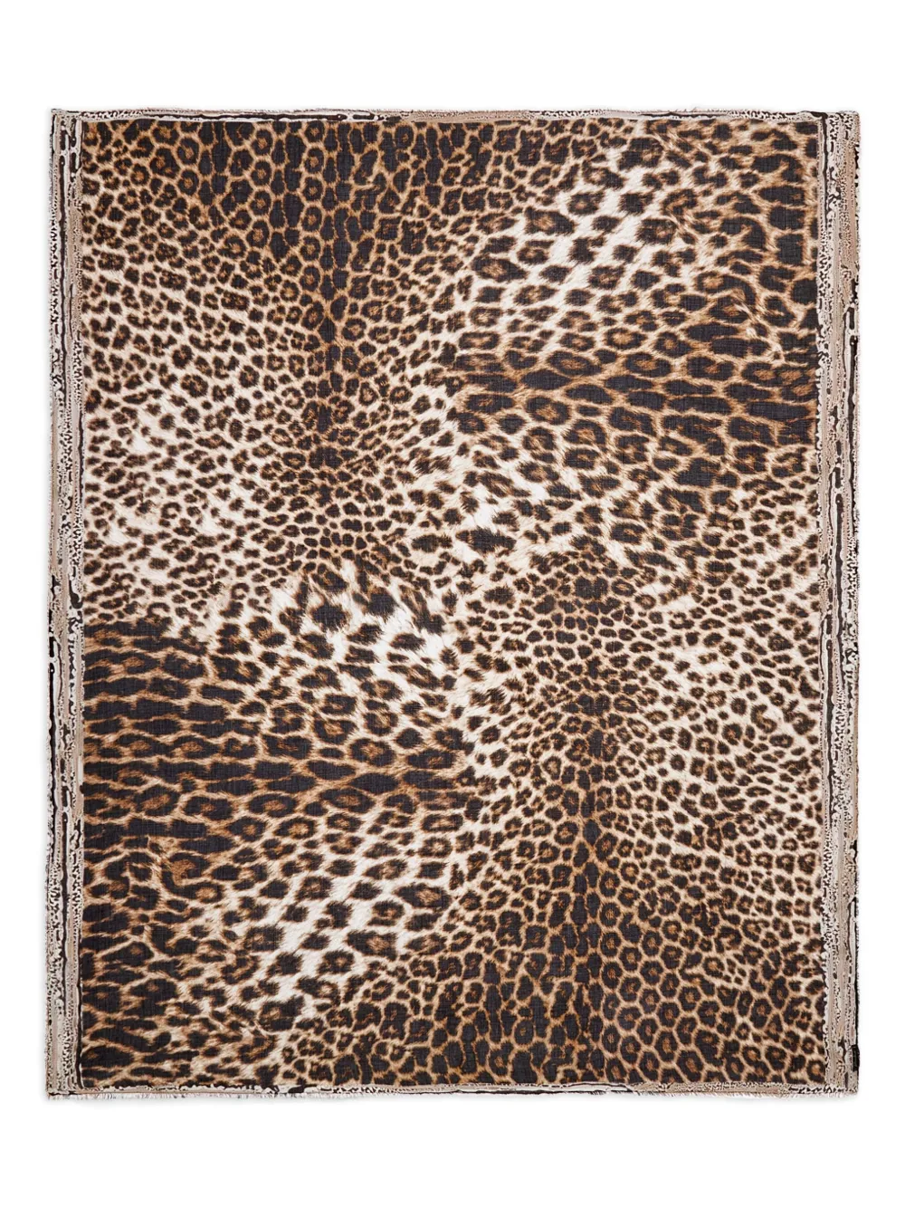 animal-printed scarf