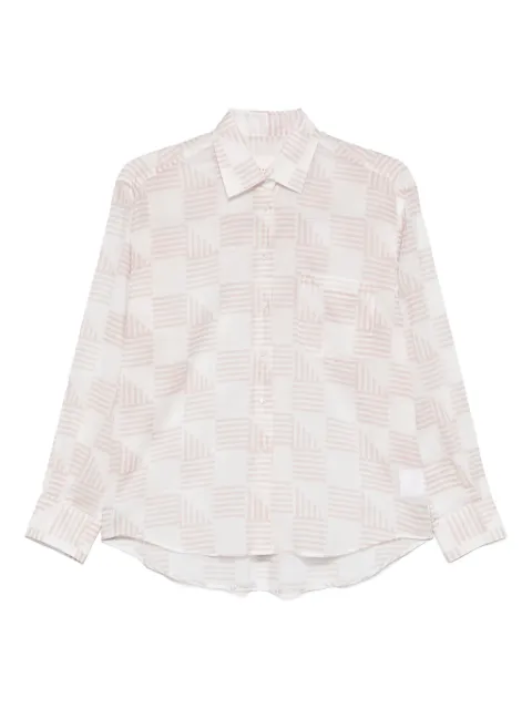 Xacus geometric-pattern shirt