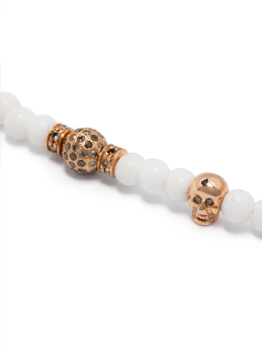 Anil Arjandas Bracciale di perline in oro rosa 18 carati con diamanti | Image 2
