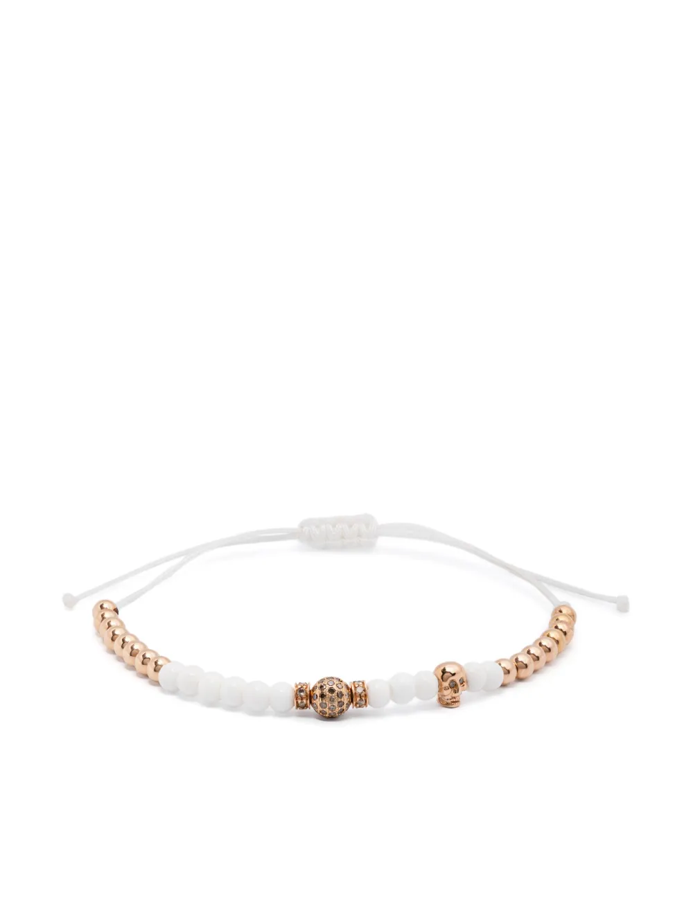 Anil Arjandas Bracciale di perline in oro rosa 18 carati con diamanti | rosa | Image 1