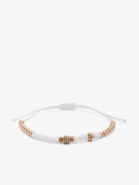 Anil Arjandas 18kt rose gold beaded diamond bracelet