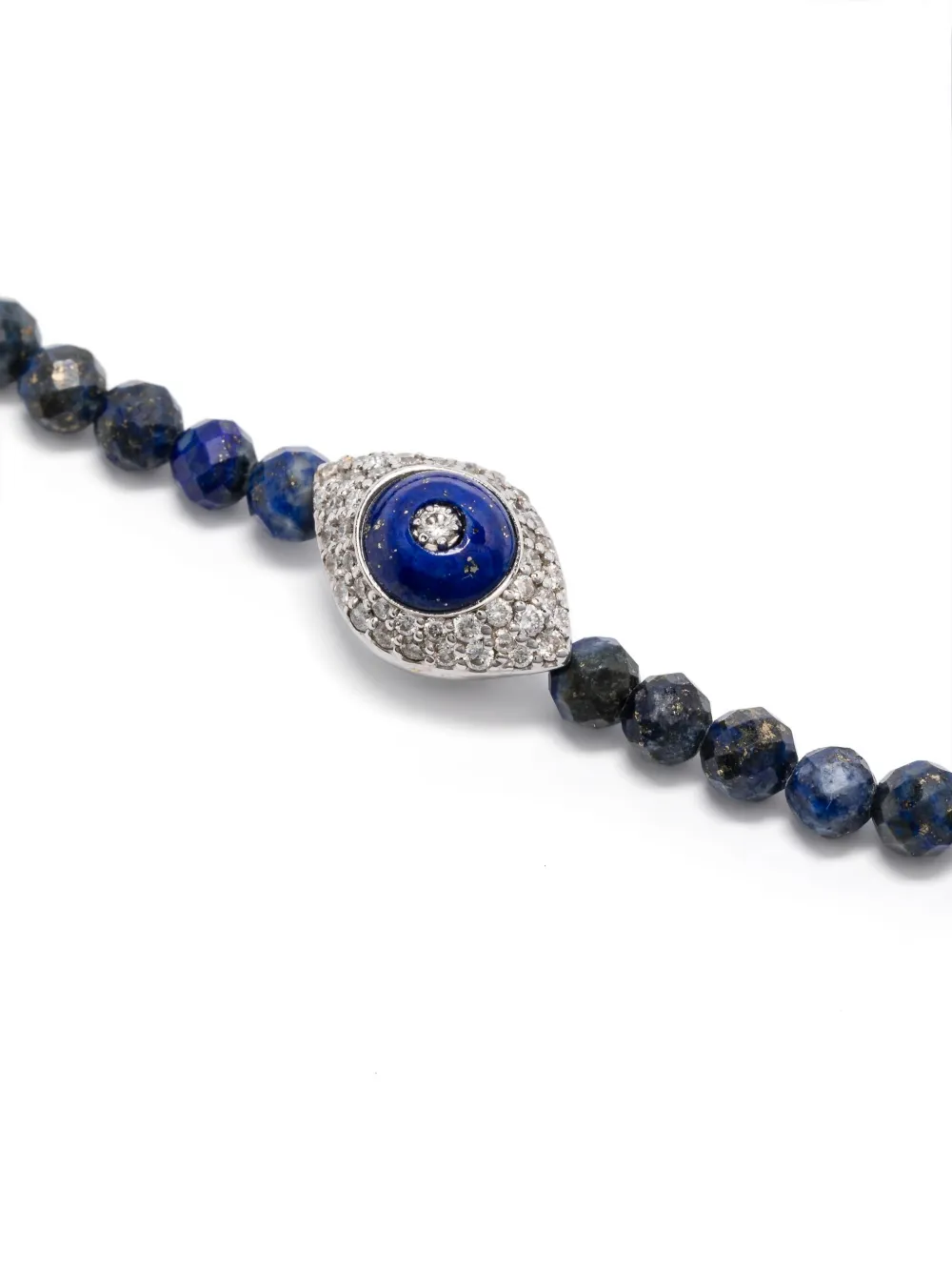 Anil Arjandas Bracciale Evil Eye in oro bianco 18 carati con lapislazzuli e diamanti | Image 2