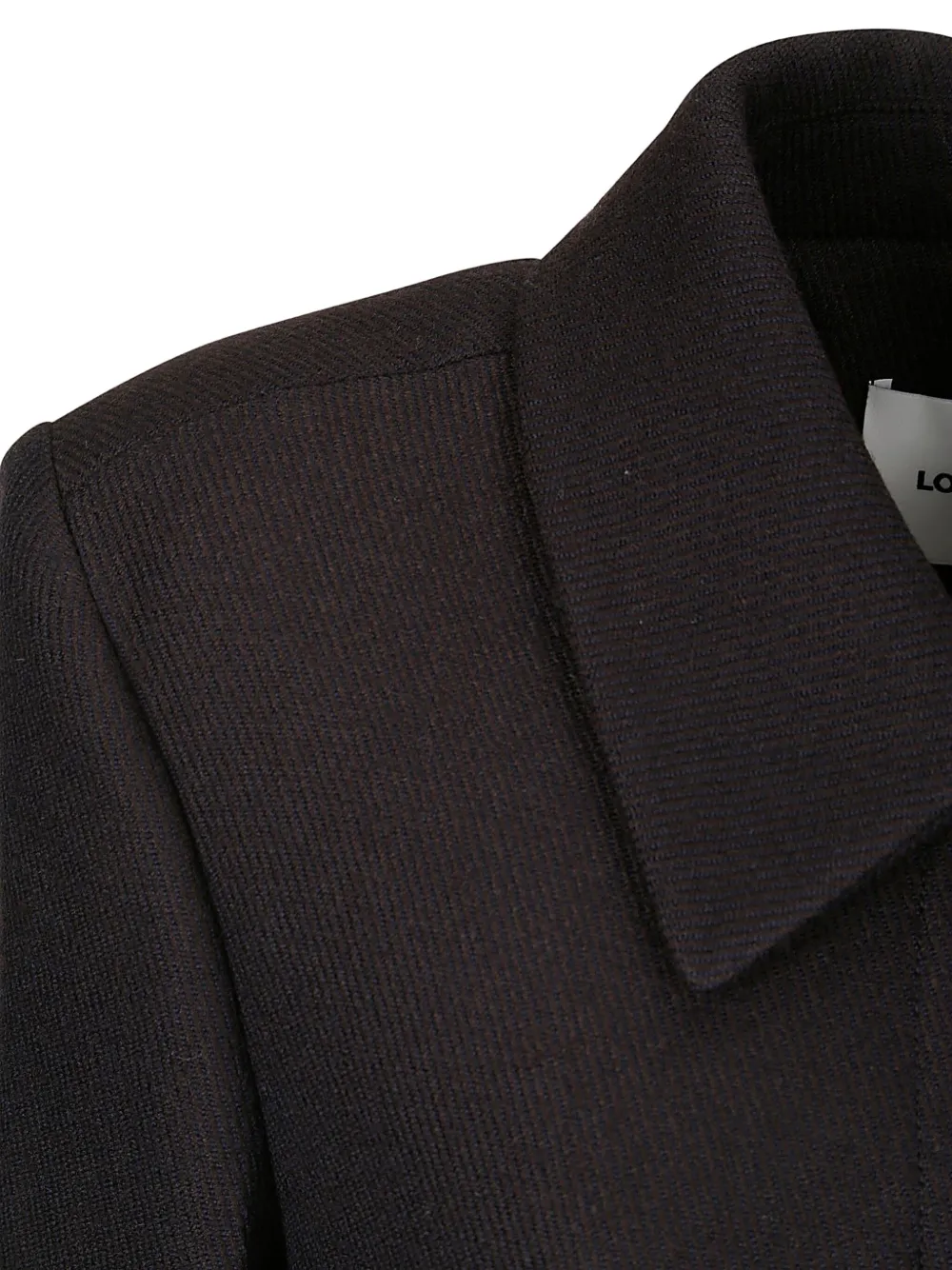 Low Classic Wollen trenchcoat Zwart
