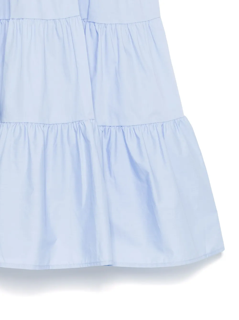 Miss Grant Kids Popeline midi-jurk Blauw