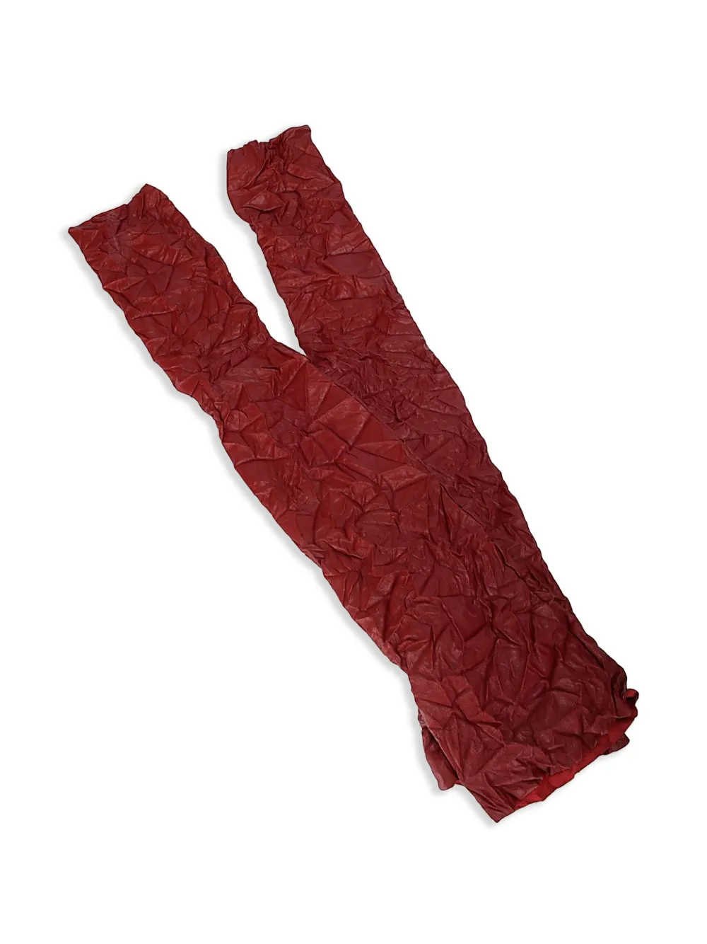 Maria Calderara Leren handschoenen - Rood