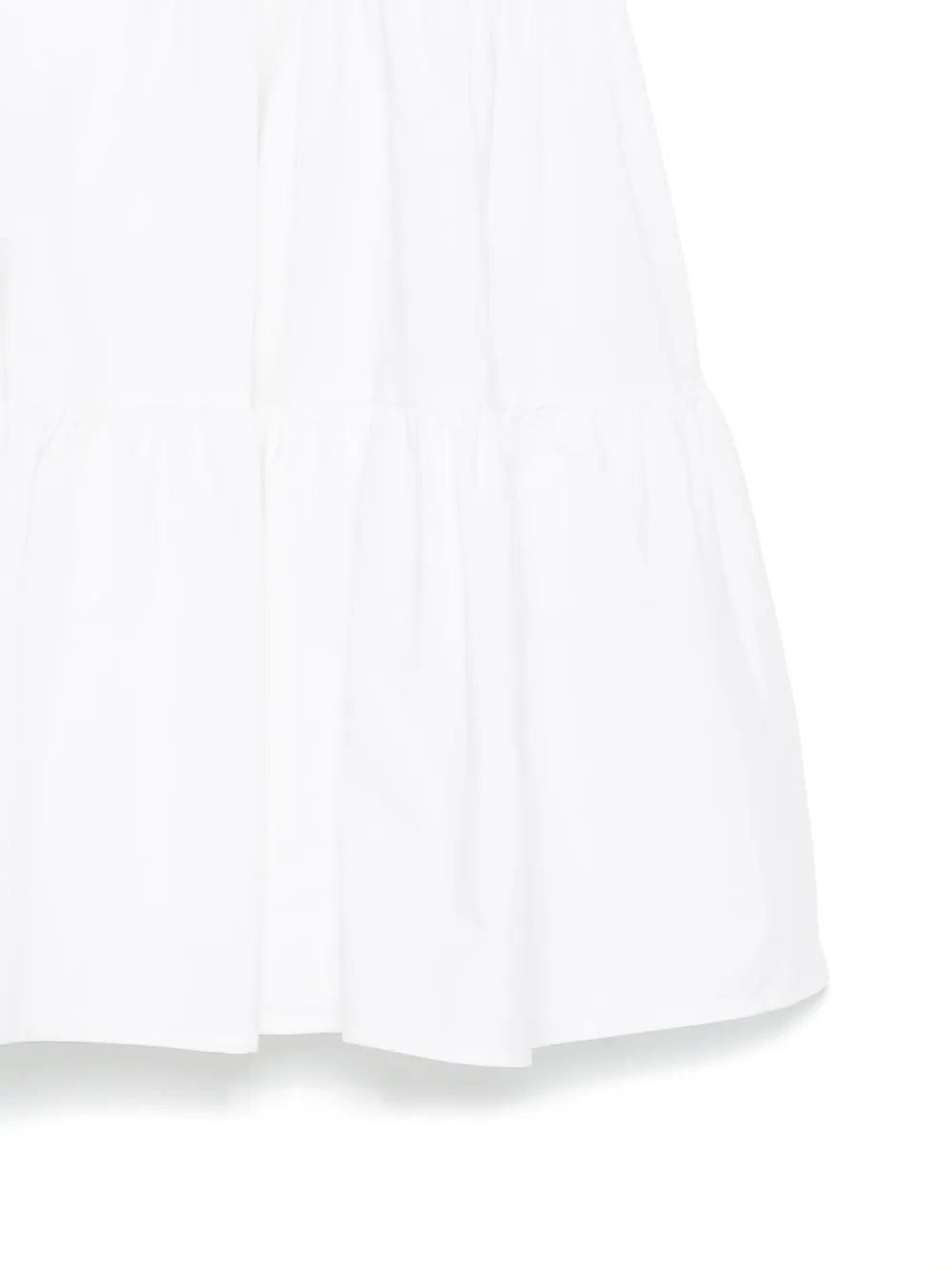 Miss Grant Kids Popeline midi-jurk Wit
