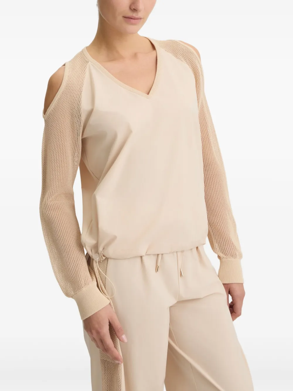 LIU JO Sweater met uitgesneden details Beige