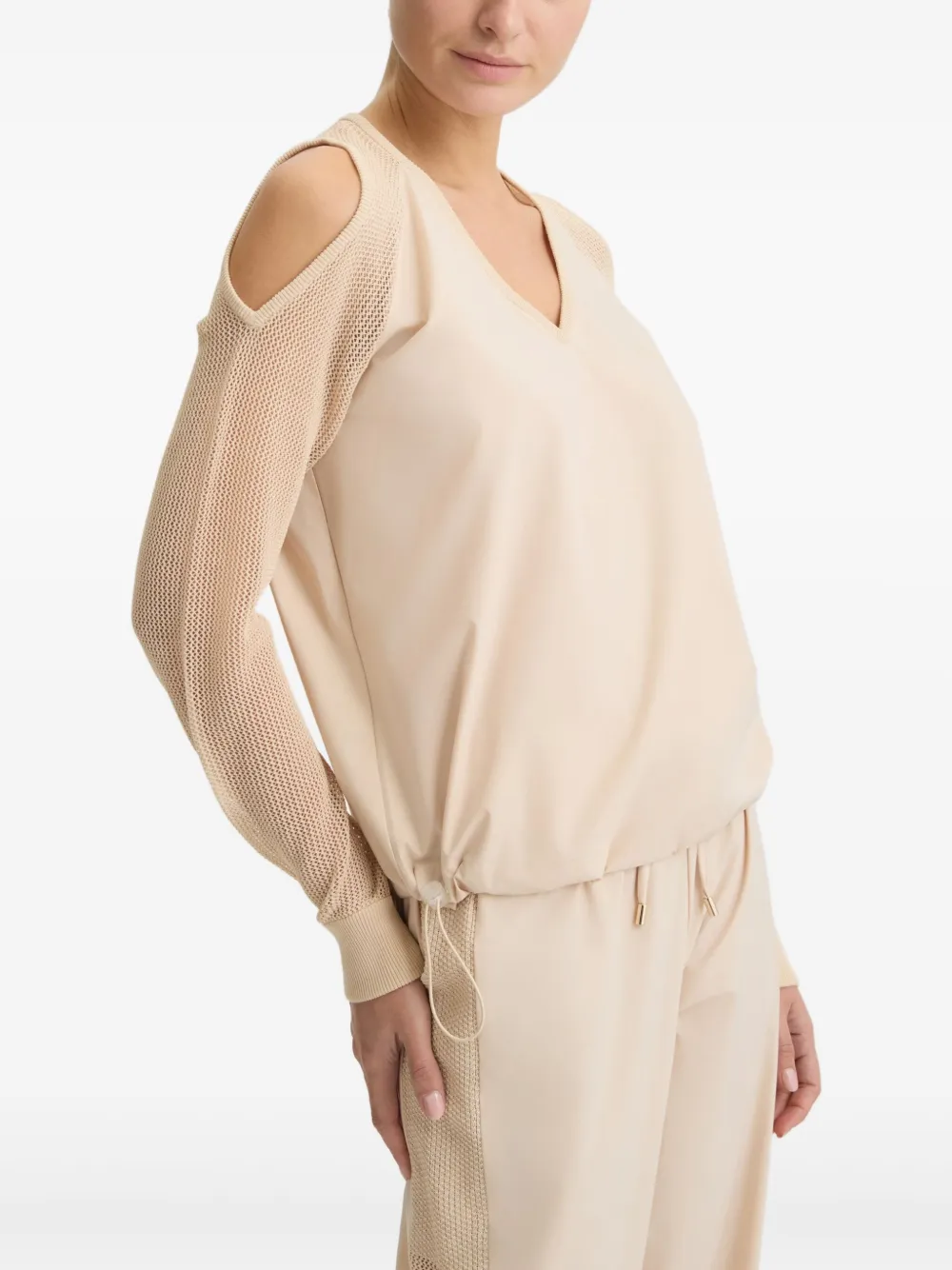 LIU JO Sweater met uitgesneden details Beige