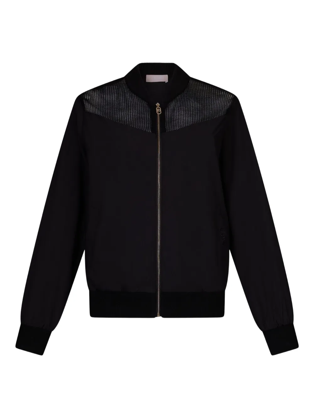 LIU JO mesh-detail sweatshirt | Black | Image 1