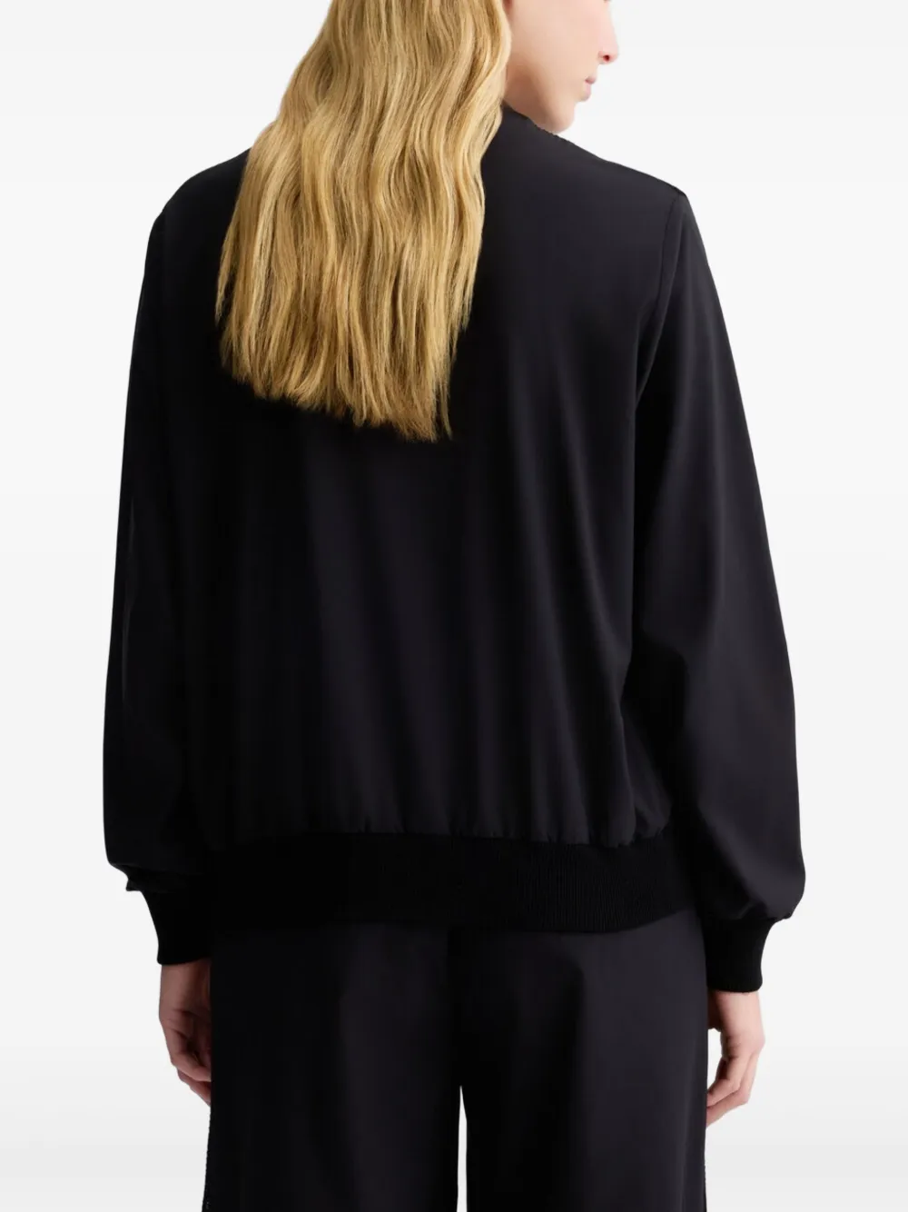 LIU JO Sweater met mesh detail Zwart