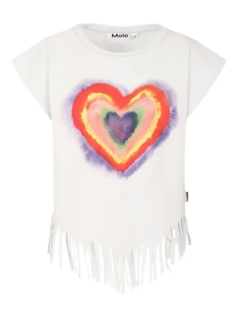 Molo playera con dobladillo deshilachado