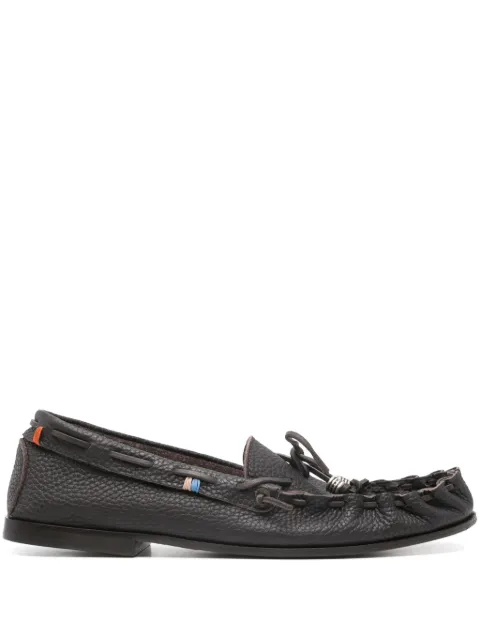 Henderson Baracco zapatos top sider de piel