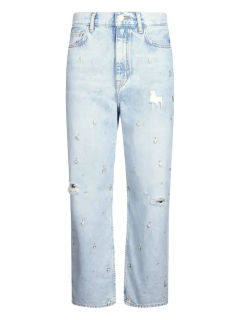 LIU JO Jeans dritti con strass