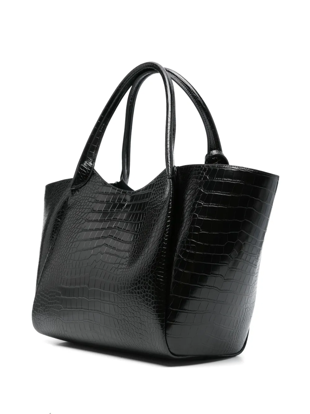 Emporio Armani Shopper met logopatch Zwart