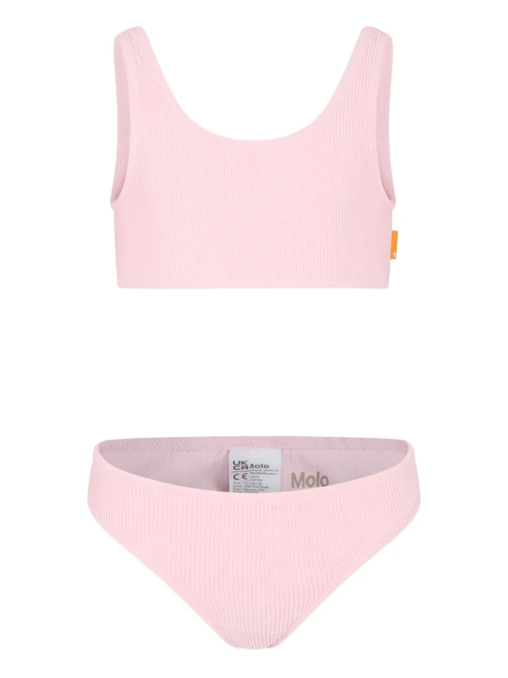 Molo logo-tag bikini set Roze