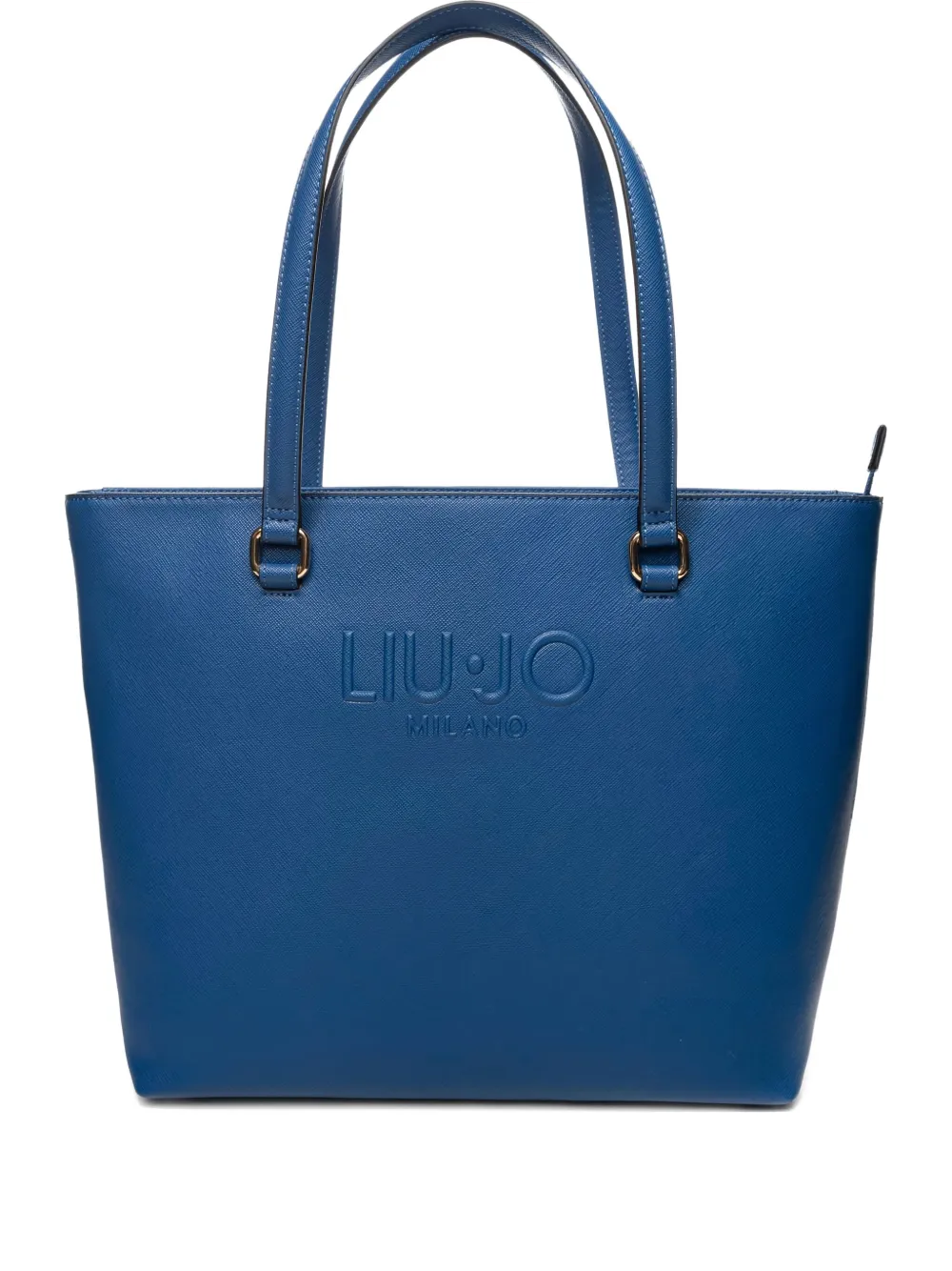 LIU JO embossed-logo tote bag | Blue | Image 1