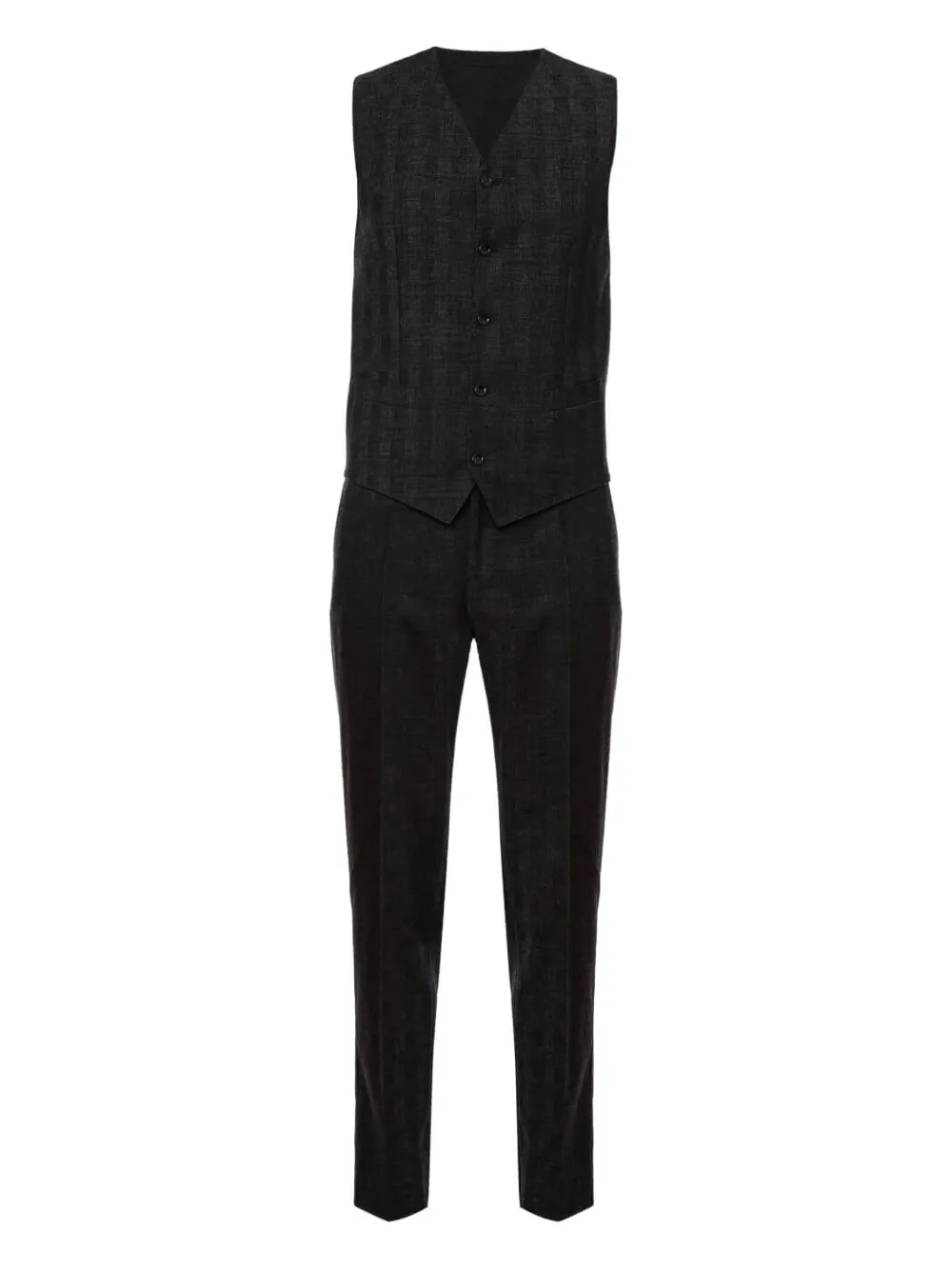 Dolce & Gabbana Broek en gilet met knoopsluiting Zwart