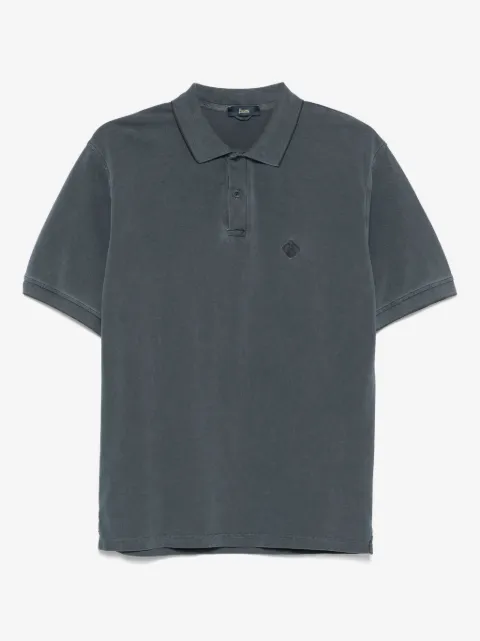 Herno polo à logo brodé