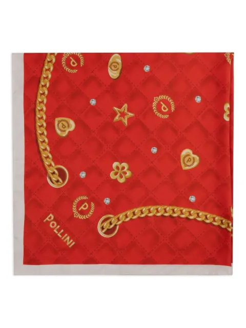 Pollini chain-print scarf