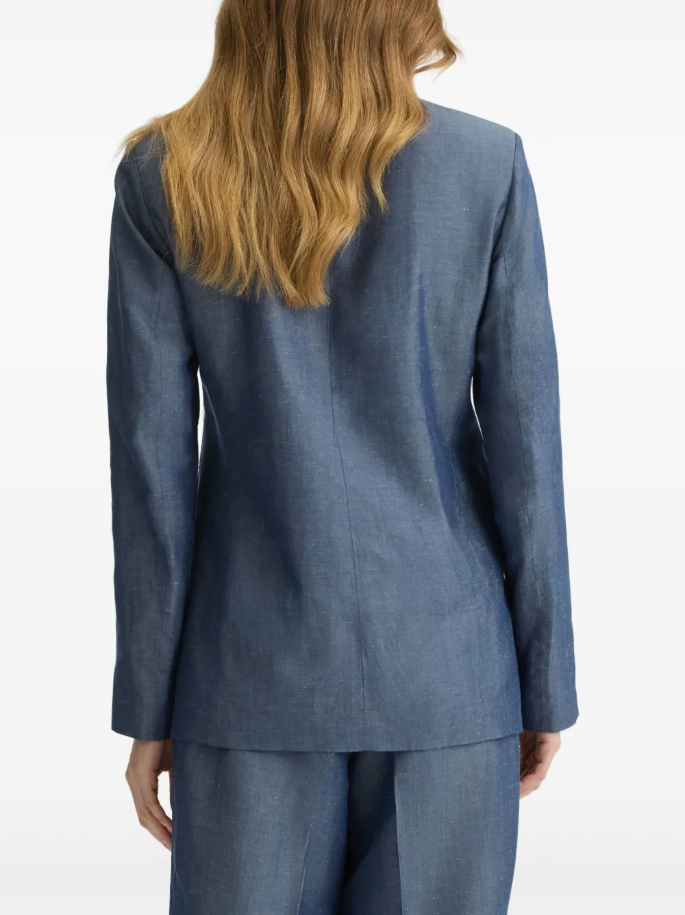 LIU JO Blazer met logoplakkaat Blauw