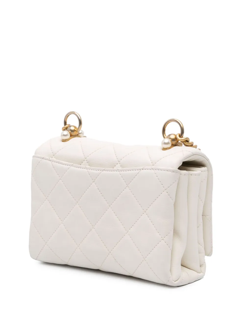 CHANEL Pre-Owned 2019 Quilted Calfskin Pearl CC Accordion Flap crossbody bag | Pre-Owned | Image 2