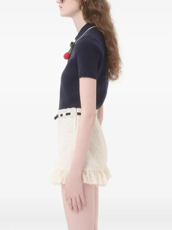 Tシャツ・カットソー VALENTINO Valentino Garavani 'Cherryfic' polo shirt 29532905_59038582_600.jpg